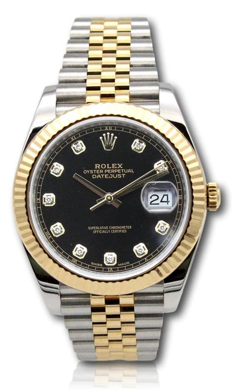 rolex datejust 41 two tone black dial|2023 datejust 41mm 126300.